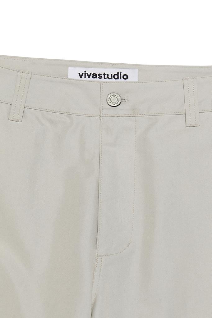 VIVASTUDIO Split Wide Cargo Pants [Light Beige]