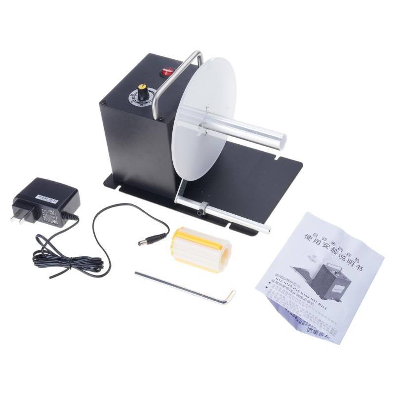 

Automatic Label Rewinding Machine Universal 100V 220V Voltages For Printer Speed For Warehouse Office Use 1