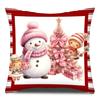 New Christmas Short Fluffy Home Pillow Case European Simple Living Room Pillow Sofa Cushion Cover