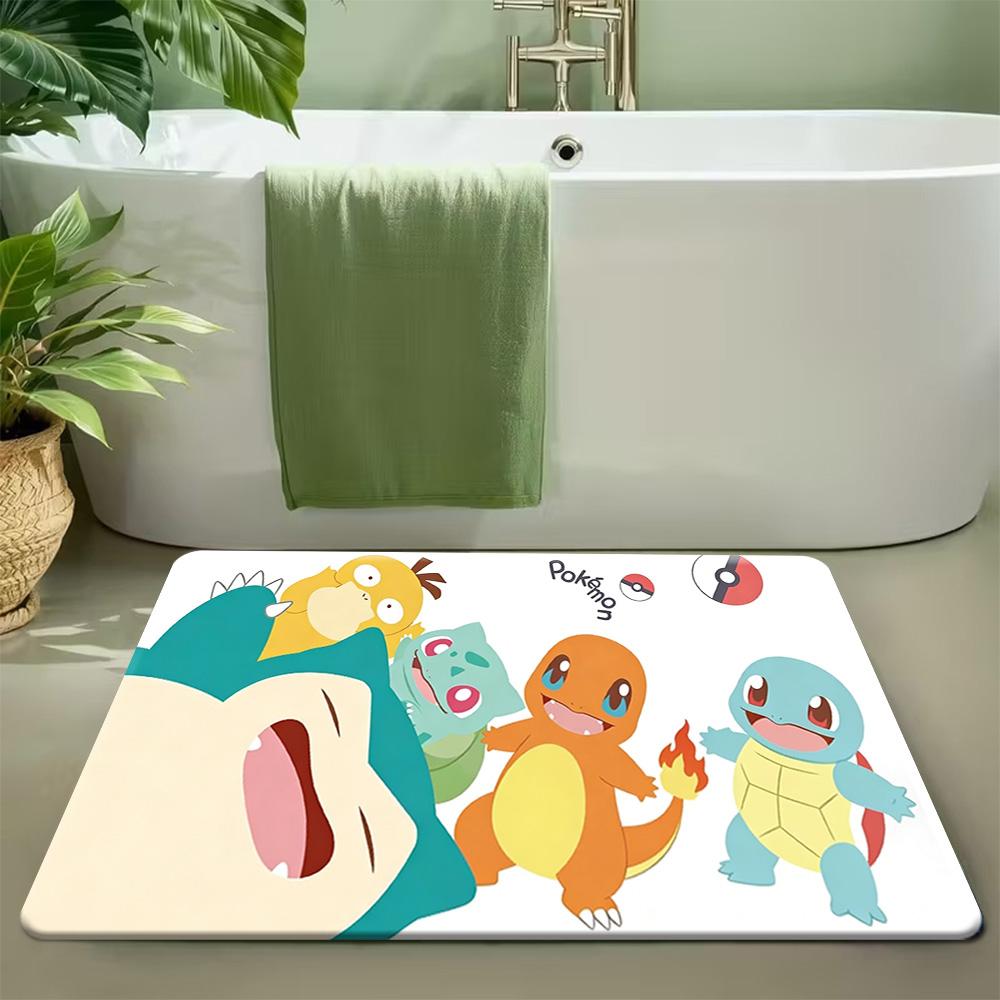 

Pokemon Tyrantrum Volcano Print Non-Slip Doormat, Absorbent Floor Mat for Home Decor 40cm x 60cm