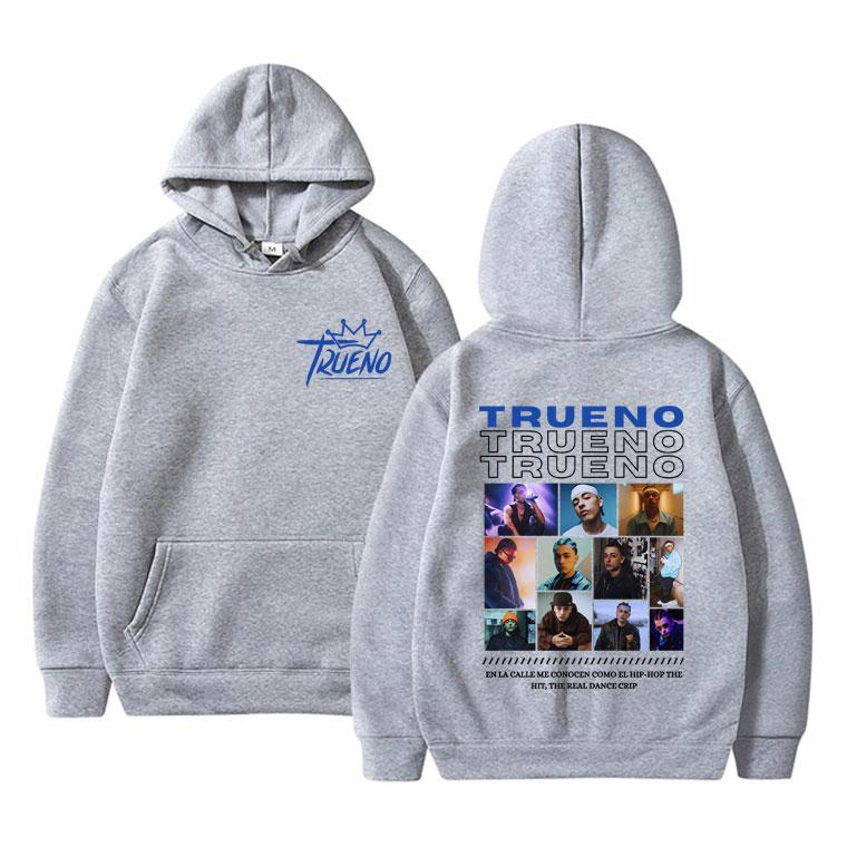 Trueno Graphic Hoodie Men Women Hip Hop Fashion Oversized Pullover Clothing Winter Casual Fleece Warm Long Sleeves Sweatshirt