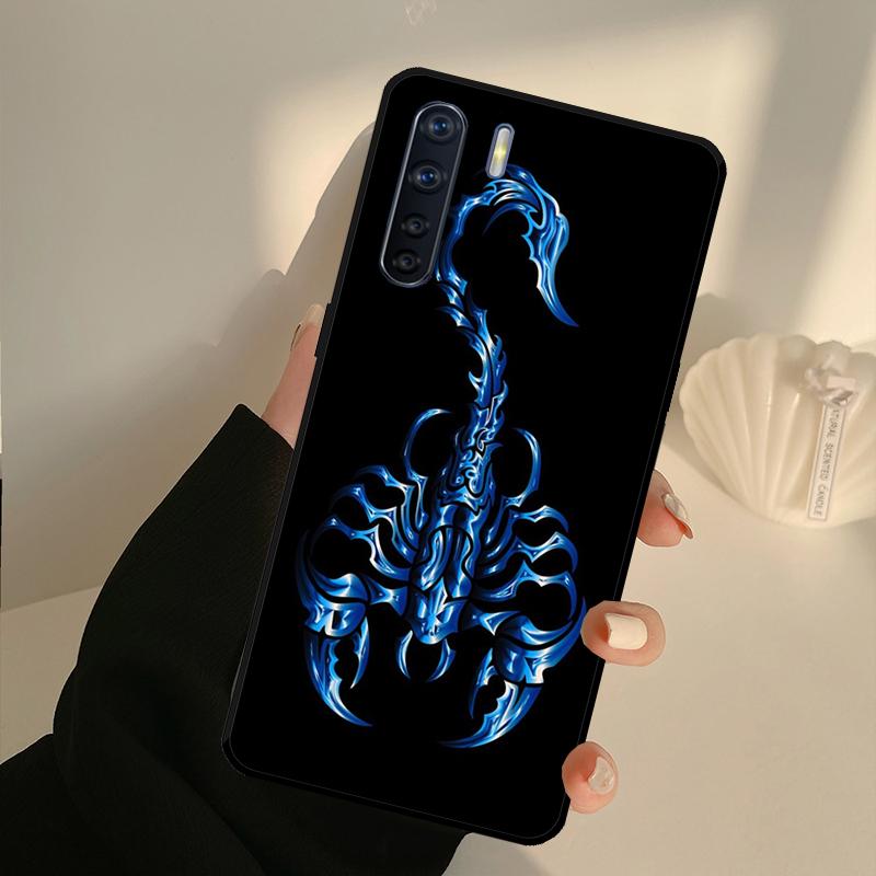 Scorpion Case For OPPO A17 A57 A77 A16 A76 A96 A52 A72 A15 A5 A9 A31 A53 S A54 A74 A94 A93 A78 Cover