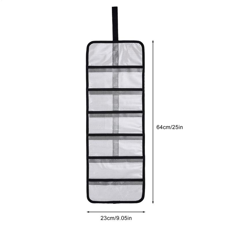 Fish Bait Organizer Wrap PVC Roll Up Fishing Bait Protective Covers Waterproof Tackle Organizer Bag for Women Girls Teens Youth