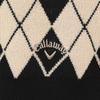 Callaway Crew Neck Knit Vest Logo Argyle Golf C24119202 LL Women's (Brand Pattern) / / 1010_Black