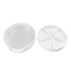 Sensory Bin with Lid Removable Storage Inserts 5 Grids Multifunctional White Sensory Bins for