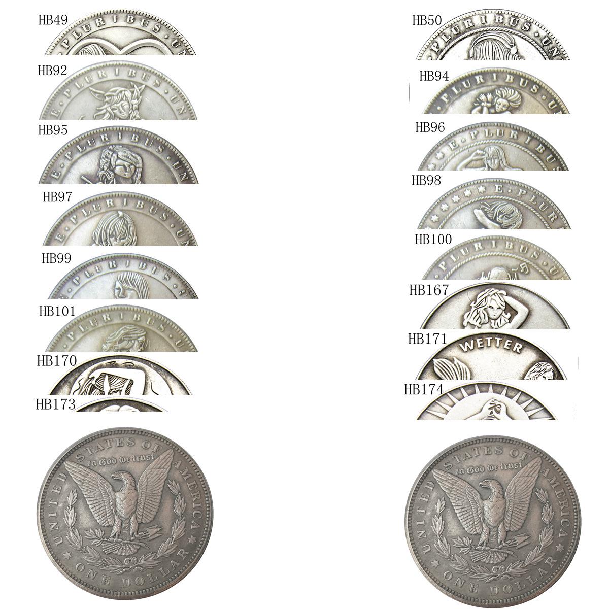 

Коллекция старинных серебряных монет: 16 разновидностей красивых памятных серебряных долларов Classic Coin HB53