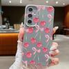 Cherry Bowknots Print Case For Samsung S26 Ultra S25 A18 S24 S23 S22 S21 FE A15 A16 A17 A35 A36 A37 A54 A55 A56 A57 Leather Texture Silicone Cover