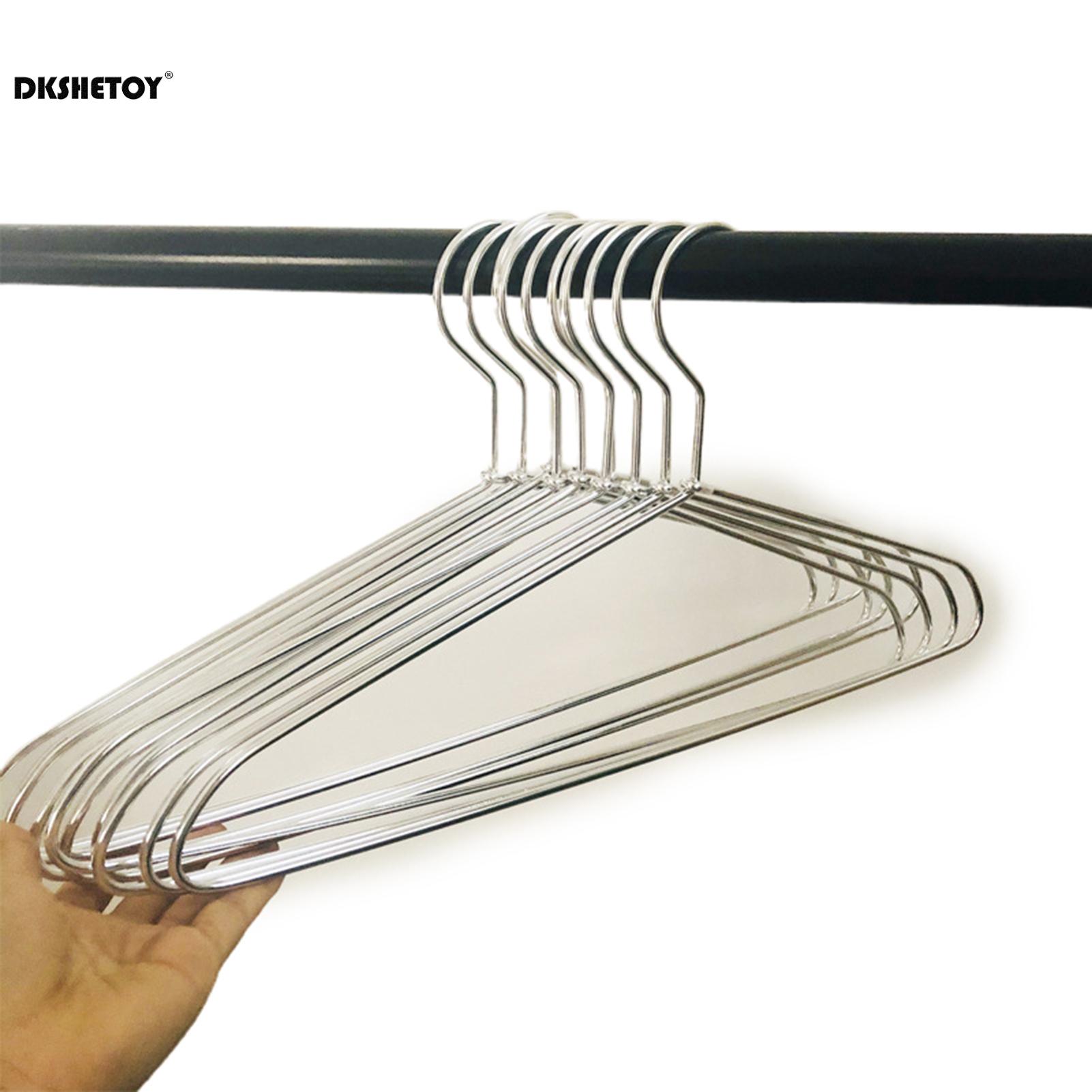 

10pcs Silver/Gold Metal Clothes Hangers Aluminum Alloy Durable Clothes Hanger for Coats Skirts Pants Dress Hanging