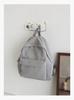 Schoolbag Solid Color Literary and Lightweight Small Backpack Women's Japanese Simple Travel Mountaineering Backpack Folded Texture Small School Bag