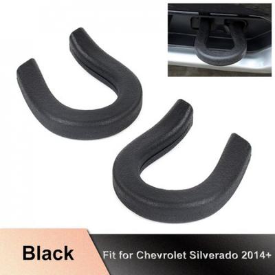 Front Track Tow Hook Trailer Protect Cover Trim  For Chevy Silverado SIERRA 14+