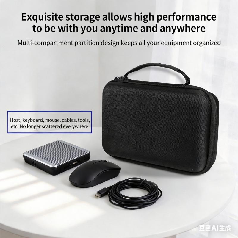 Heavy Duty Controller Storage Box Lightweight Travel Carrying Case with Ergonomic Handle for Computer Host Accessories