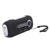 Solar-Wetterradio mit 1W 5-LED-Taschenlampe (3 Helligkeitsstufen), 4 Lichtmodi, SOS, Kurbelbetrieb, Typ-C-Aufladung, 2000mAh Akku, Notfall-Wetterradio