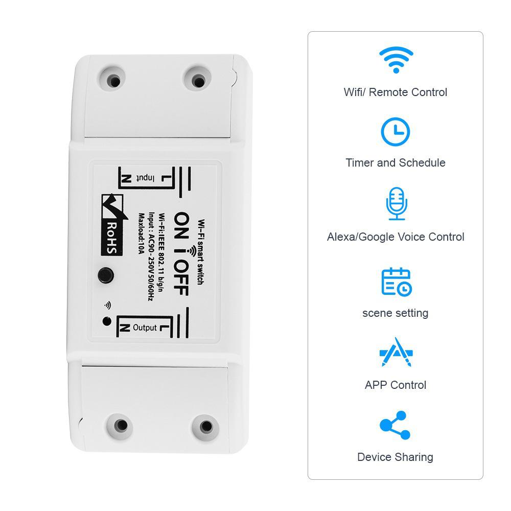 eWeLink Smart WiFi Timer App Controlled Mini Circuit Breaker Switch