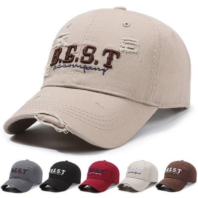 Women's Hole Embroidered Cap Men's Sunshade Baseball Cap Snapback Hat Sun Visor Hats Fishing Hat Peak Cap