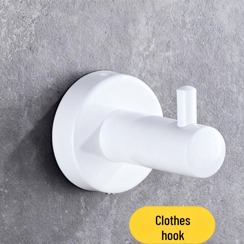 Punch-Free Stainless Steel Hooks - Strong Adhesive for Kitchen & Bathroom Storage Organizing Backpacks, Hats, Headbands.