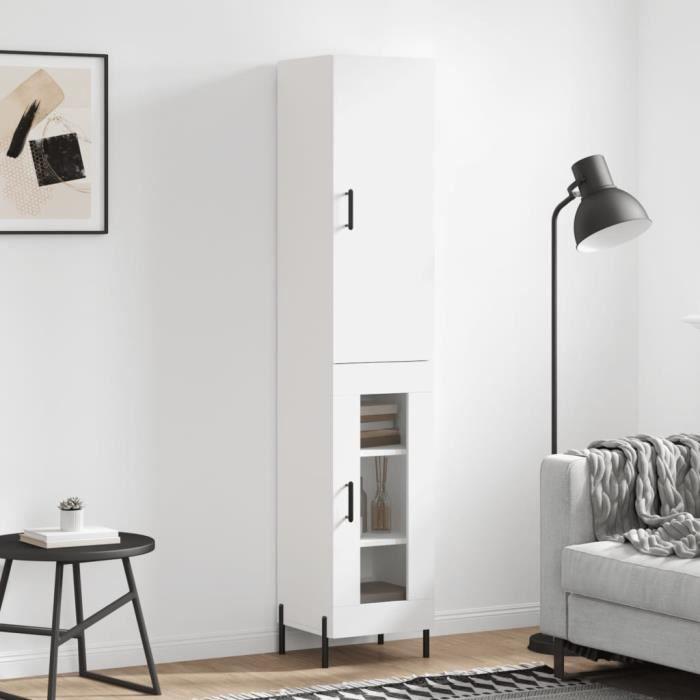 VidaXL Highboard White 34.5x34x180 Cm Engineered Wood 3199049