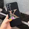 Für Samsung S21 5G Hülle S21 Ultra Plus Niedliche Buchstaben Abdeckung Für Samsung Galaxy S21 Plus 5G S21+ S 21 Ultra Handyhüllen Weiche Fundas