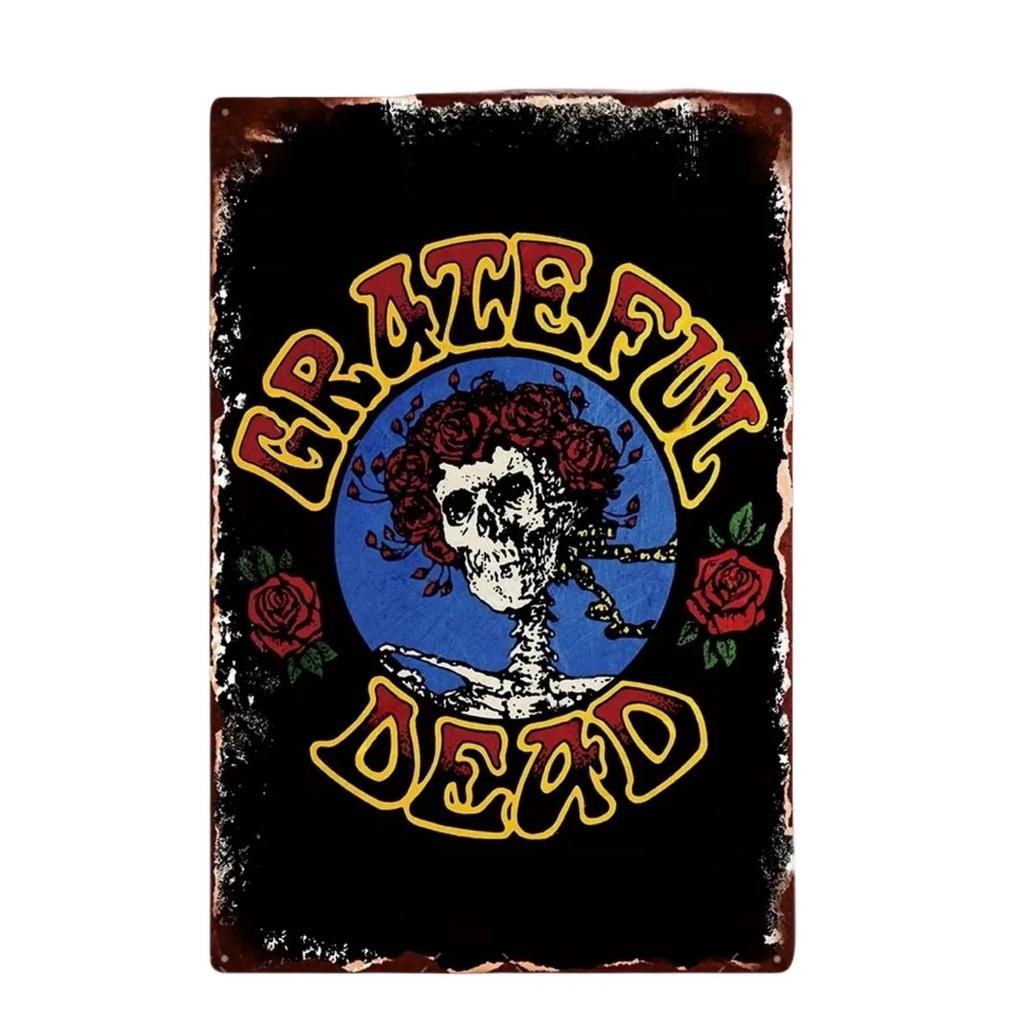 Vintage Rock N Roll Metal Tin Signs Plaque  Band Wall Art Decor for Man Cave Home Cafe Garden Club Bar  Retro Iron Painting Post