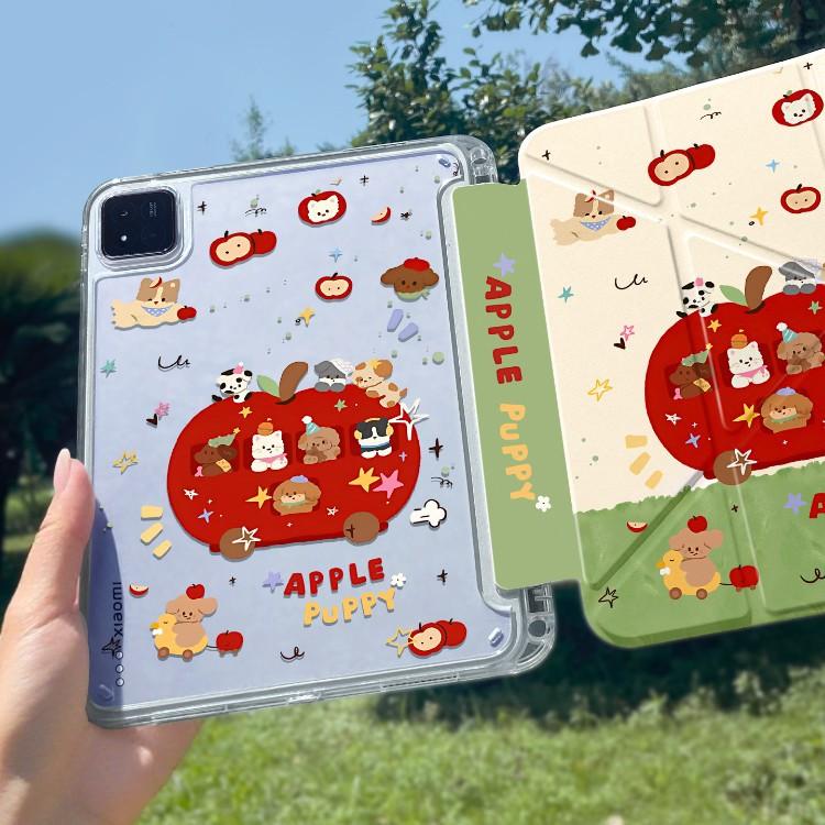 Applicable to Xiaomi pad1pro protective case with pen slot 1s set 1 transparent Redmi kpad all-inclusive se tablet three folds