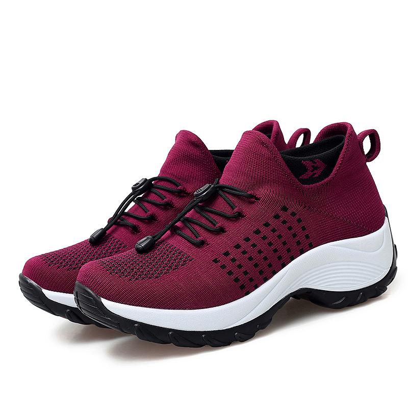 Women's Tennis Shoes Comfortable Sneakers Fashiom Breathable Mesh Sneakers for Women Casual Walking Shoes Platform Sock Sneakers