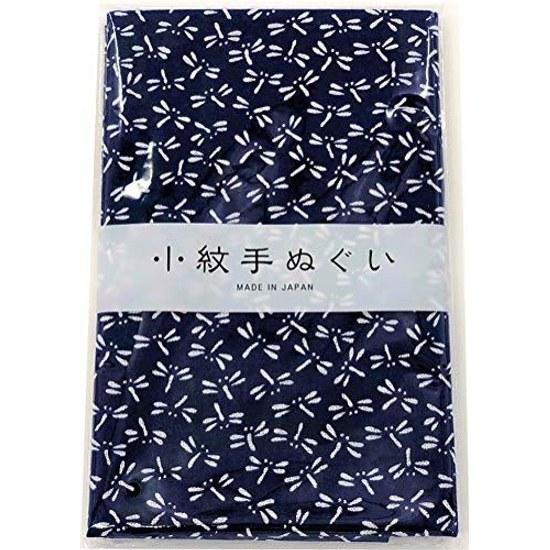 Miyamoto Towel Japanese Made Tenugui Komon Wagara Izumi Koubai 3390cm Tonbo (Navy) 33202