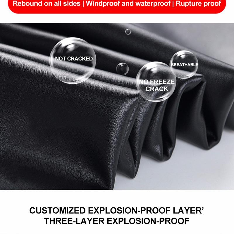 Lederhose, verdickt, große Größe, hohe Taille, PU-Leder-Leggings, plus Samt, hohe Taille, warme Hose, S~3XL