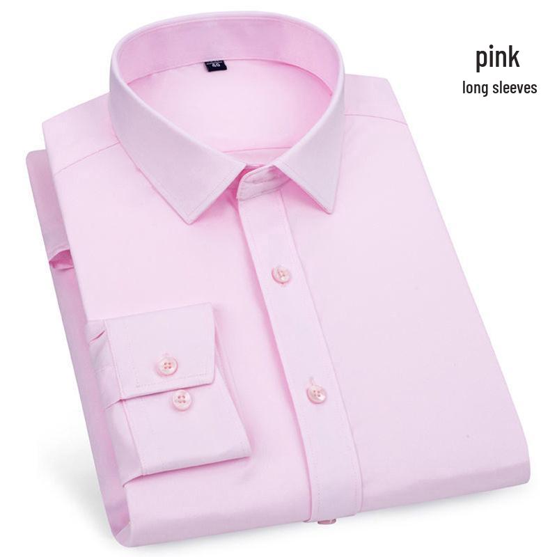 

Мужская формальная немнущаяся многоцветная рубашка с длинным рукавом белого цвета 44