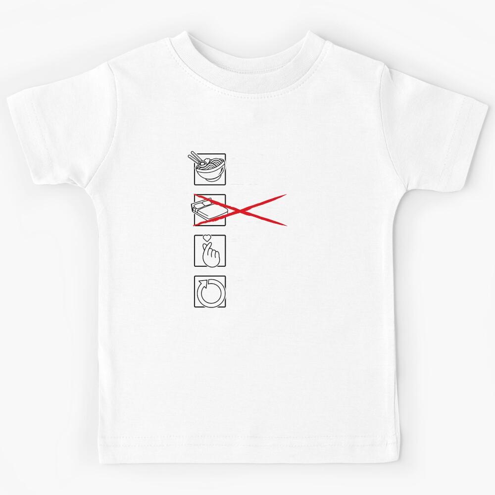 Eat Sleep K-Drama Repeat, Korean Kids T-Shirt 120
