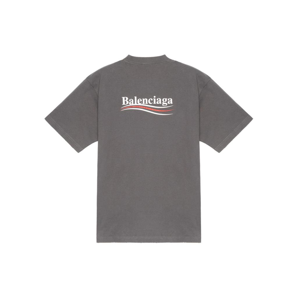 Balenciaga Political Campaign T-Shirt 'Grey' Men's 641675TNVG51227