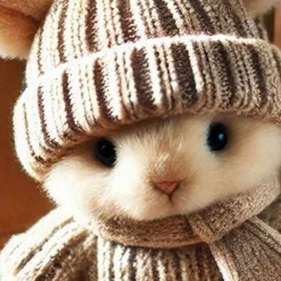 Kutu İçinde Kartlı El Yapımı Mini Tavşan Sarılması Paskalya Hediyesi Peluş Doldurulmuş Tavşan Figürü Cep Tavşanı Kadın Erkek için Duygusal Destek Hediyesi