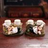 Retro American Country Chef Seasoning Jar - Stylish Home or Cafe Decoration Ornament