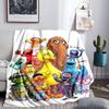 Se-same Characters Throws Blanket Flannel Blankets Plush for Couch Bed Gifts for Men Women Travel picnic blanket Christmas fan gifts