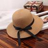 Summer Luxury Fashion Straw Hat Panama Hat Women Top Hat Large Brim Sun Protection Cap Versatile Vacation Beach Hat Fascinator