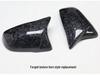 Carbon Fiber Rearview Mirror Shell Cover for BMW 1, 2, Z4, X1/X2 - Models F48, 52, 39, G29 Horn Replacement