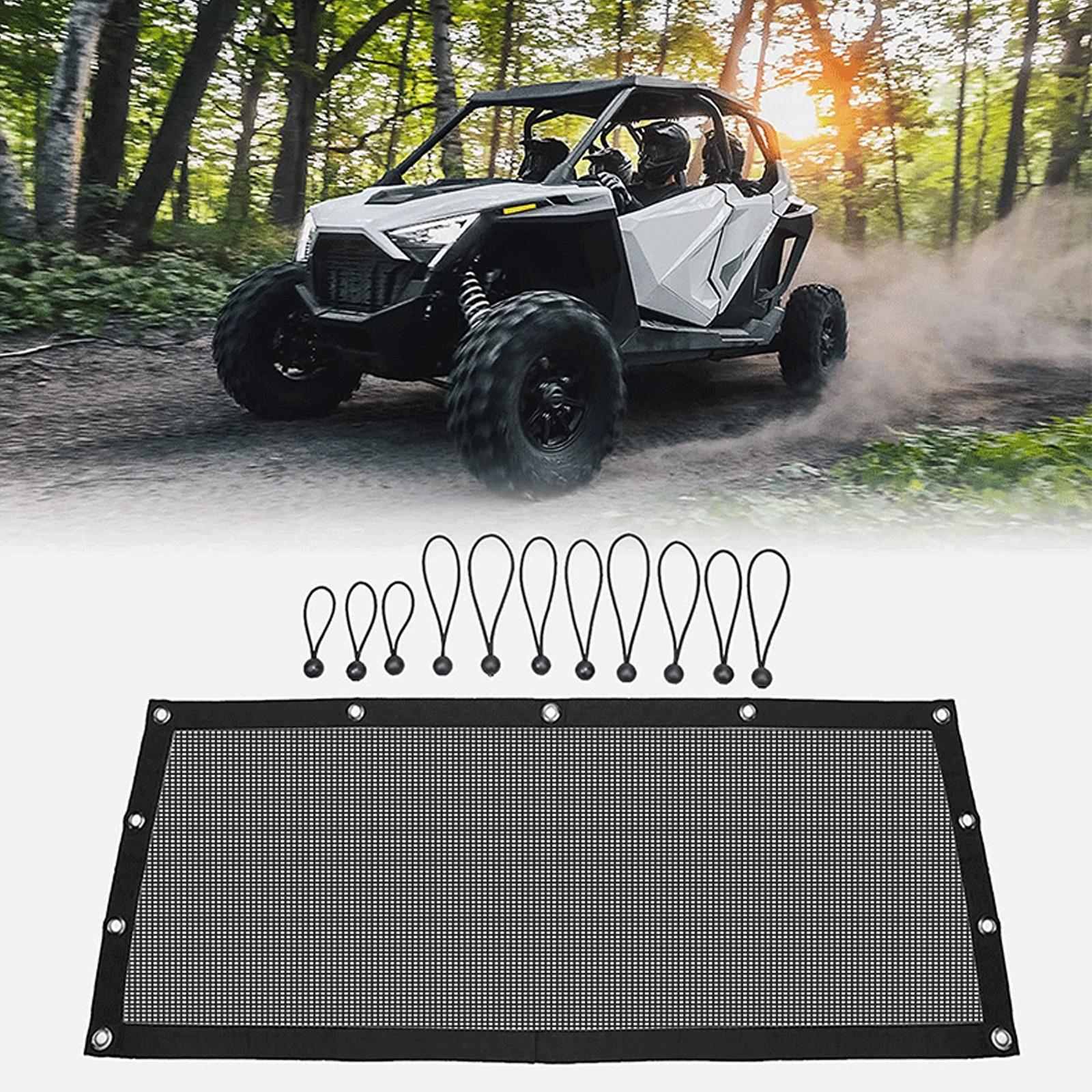 

Soft Mesh Shade Net UTV Rear Window Net For Polaris RZR 570 800 1000 900 RZR XP 2015,2022 ,2 Seater, one size чорний