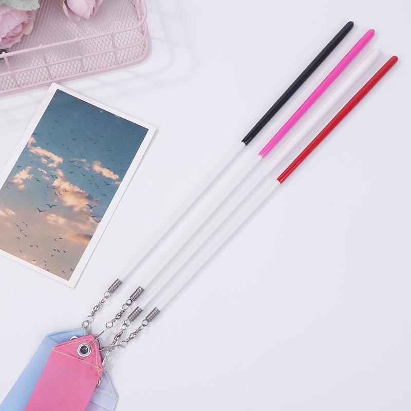 2M Dance Ribbons Rhythmic Girl Art Gymnastics Ballet Streamer Twirling Rod Rainbow Stick Sports Training Ribbon Dancer Wands