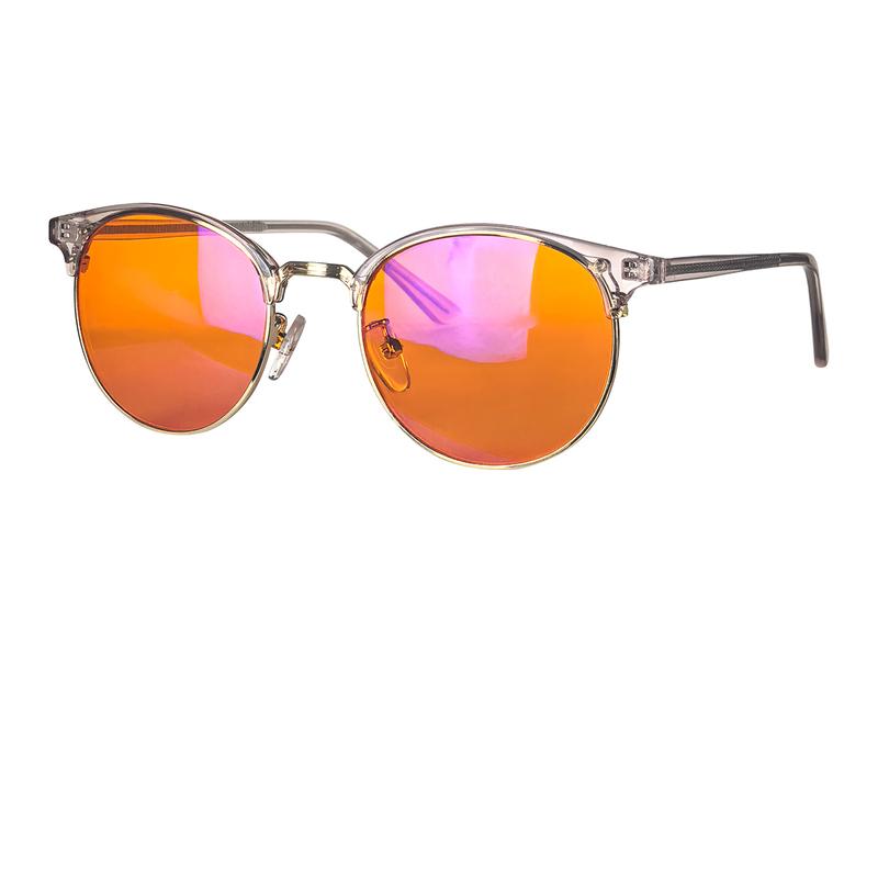 SHINU Blaulichtfilter Brille Damen Luxus Marken Brillen Rot für besseren Schlaf Orange für Gaming oder Arbeit Gelb Nachtsicht
