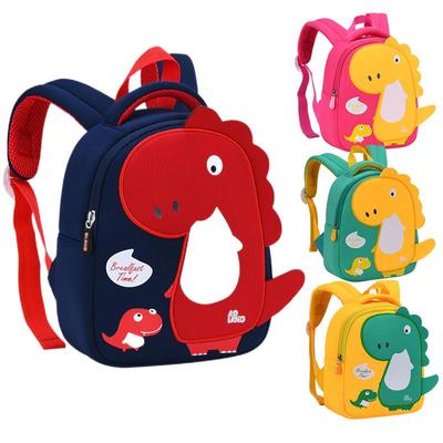 Neue Kinder Schultaschen 3D Dinosaurier Cartoon Kinder Tasche Nette Kleinkind Schule Jungen Rucksack Kindergarten Anti-verloren Seil Design