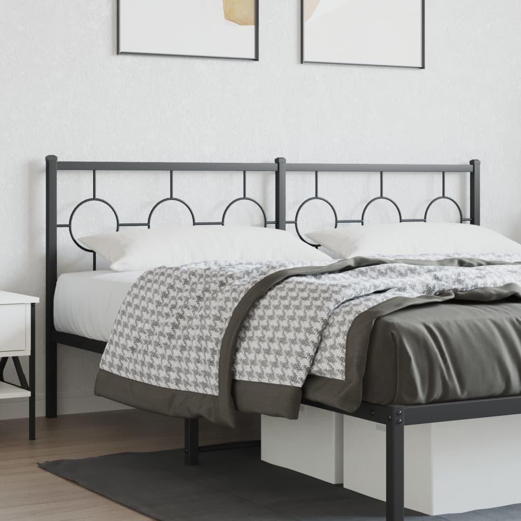 Replacement Headboard Metal Black 180 Cm