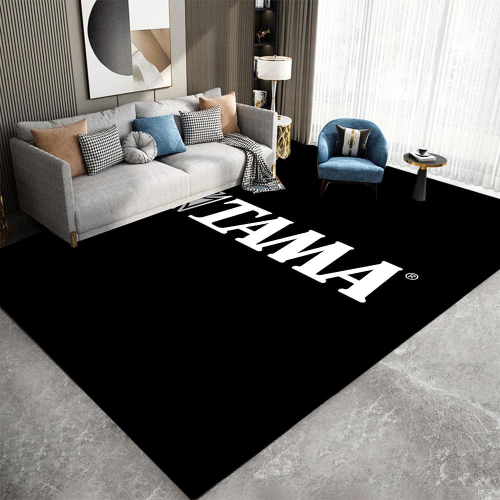 Stylish T-TAMA Drum Print Floor Mat Anti-Slip Carpet for Music Enthusiasts Unique Rug for Jazz or Electronic Drum-Themed Decor