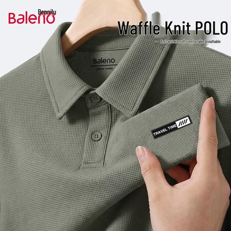 Baleno Men s Waffle Knit Short Sleeve Polo L