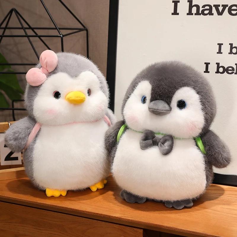 20/35CM Cute Penguin Stuffed Animal Toy Soft Fluffy Penguin Doll For Kids Hug Pillow Sleeping Companion Birthday Gift Home Decor