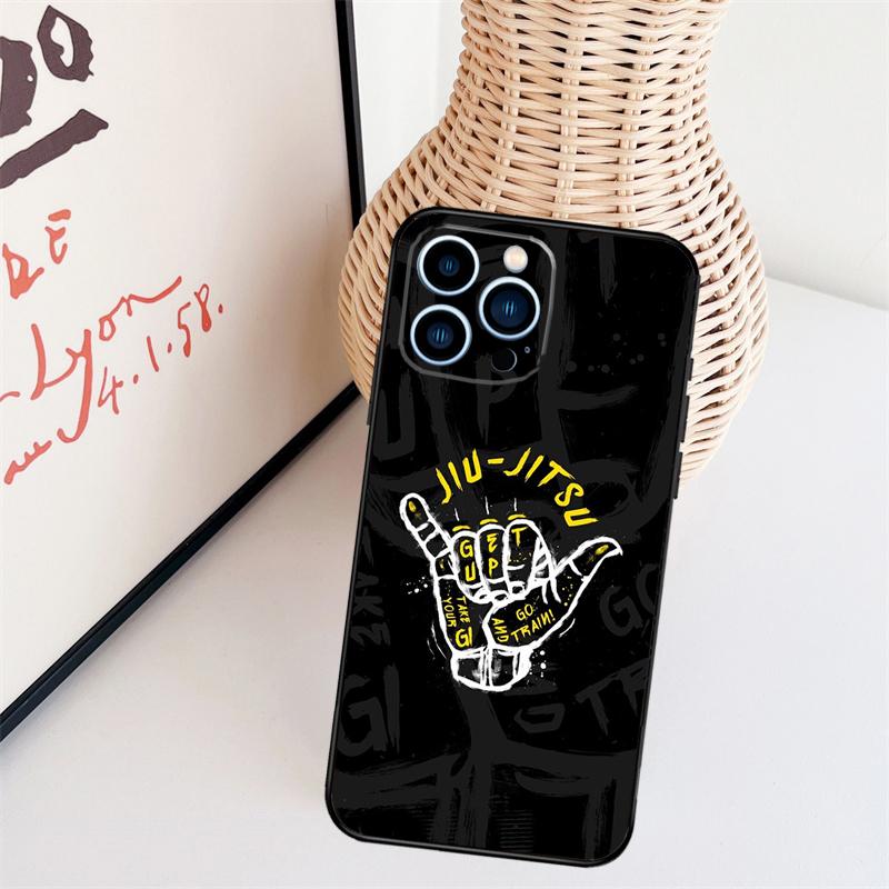 Judo BJJ Jiu Jitsu Cover Case For iPhone 14 Pro 11 16 15 Pro Max 12 13 Mini Plus XS X XR Funda