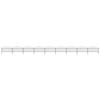 VidaXL Garden Fence with Spear Top Steel 1603.5 X 100 Cm Black 277720