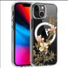 All the Way Flowers Bloom Magnetic Transparent Case for iPhone 15/16/17 Pro Max - Full Coverage Protection