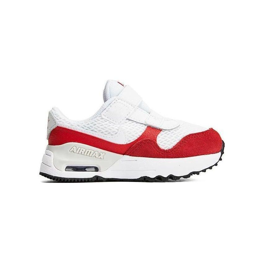 Nike Air Max SYSTM TD White University Red Baby Sneakers Photon-Dust DQ0286-108