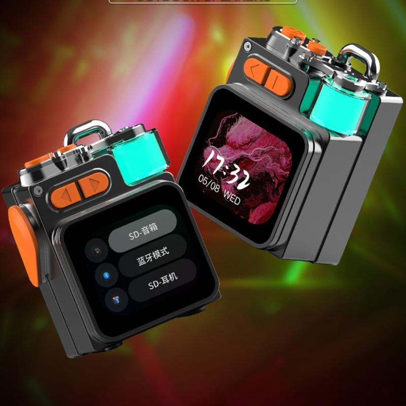 Mini Portable Wireless BT5.4 Speaker Featuring LED Touch Screens Deep Bass Upgrades for High Quality Sound Anywhere