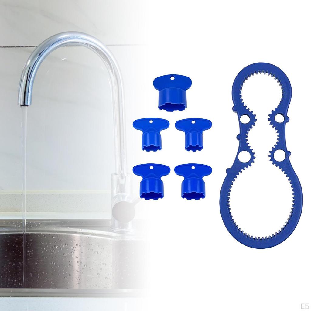 Aerator Key Removal Wrench Tool with 4 Sizes M16.5, , 21.5, 24 Recessed Sink