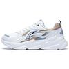 Thick Sole Low Top Sports Casual Shoes Men Sneakers White Blue AGLS171-3