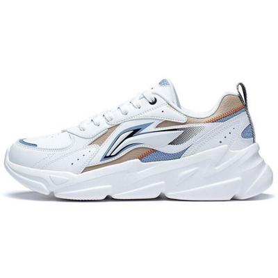 Thick Sole Low Top Sports Casual Shoes Men Sneakers White Blue AGLS171-3